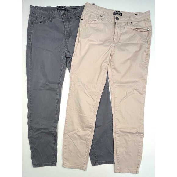 Lot 2 BUFFALO David Bitton Womens 4/27 Mid-Rise Stretch Skinny Ankle Grazer JEAN - Picture 1 of 13